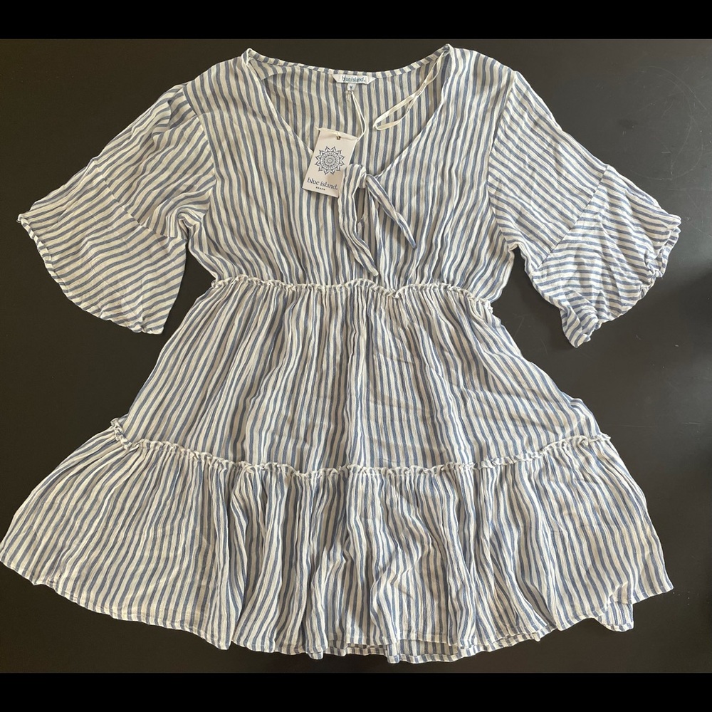 Blue Island Boho Dress Size Medium